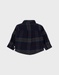 Blauw geruit overshirt
