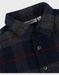 Blauw geruit overshirt
