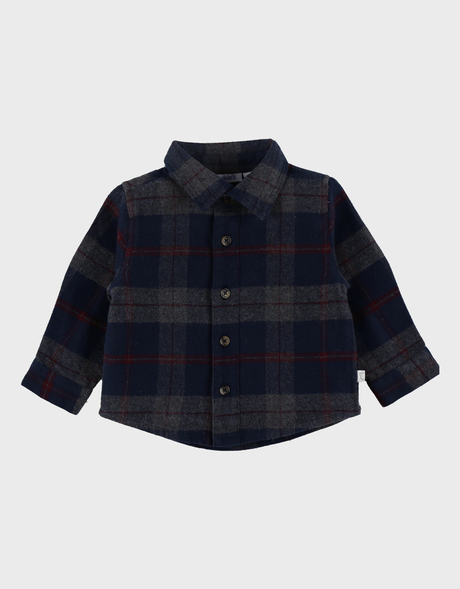 Blue checked overshirt
