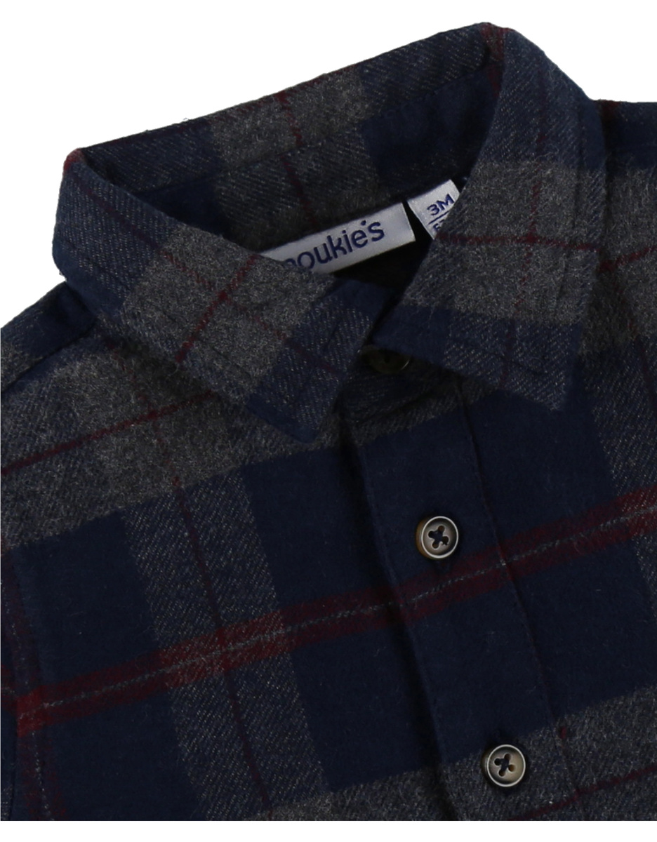 Blue checked overshirt
