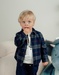 Blue checked overshirt
