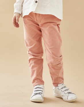 Corduroy pants, light pink