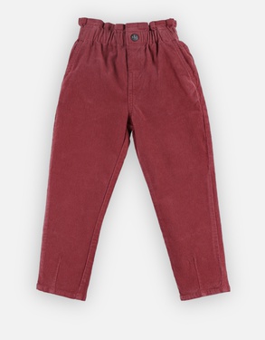 Corduroy pants, raspberry red