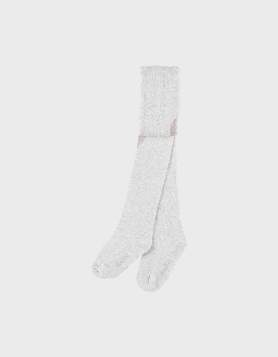 Beige katoenen panty’s
