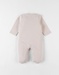 Jersey 1-delige pyjama met olifantenprint, zandkleurig
