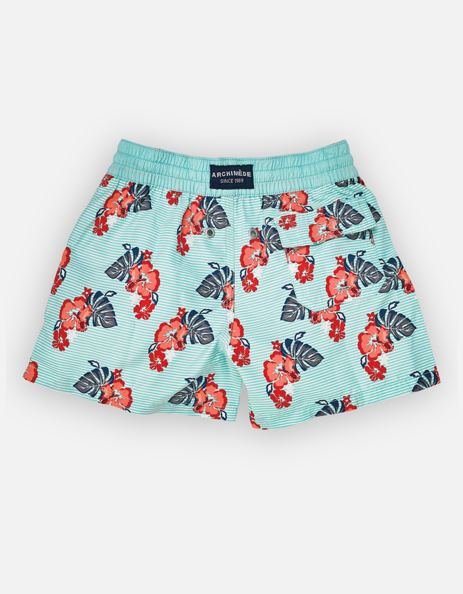 Daddy Zwemboxer Aqua Met Bloemen Peps Boy