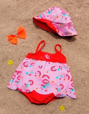 Peps Double Protection Coral Swimsuit