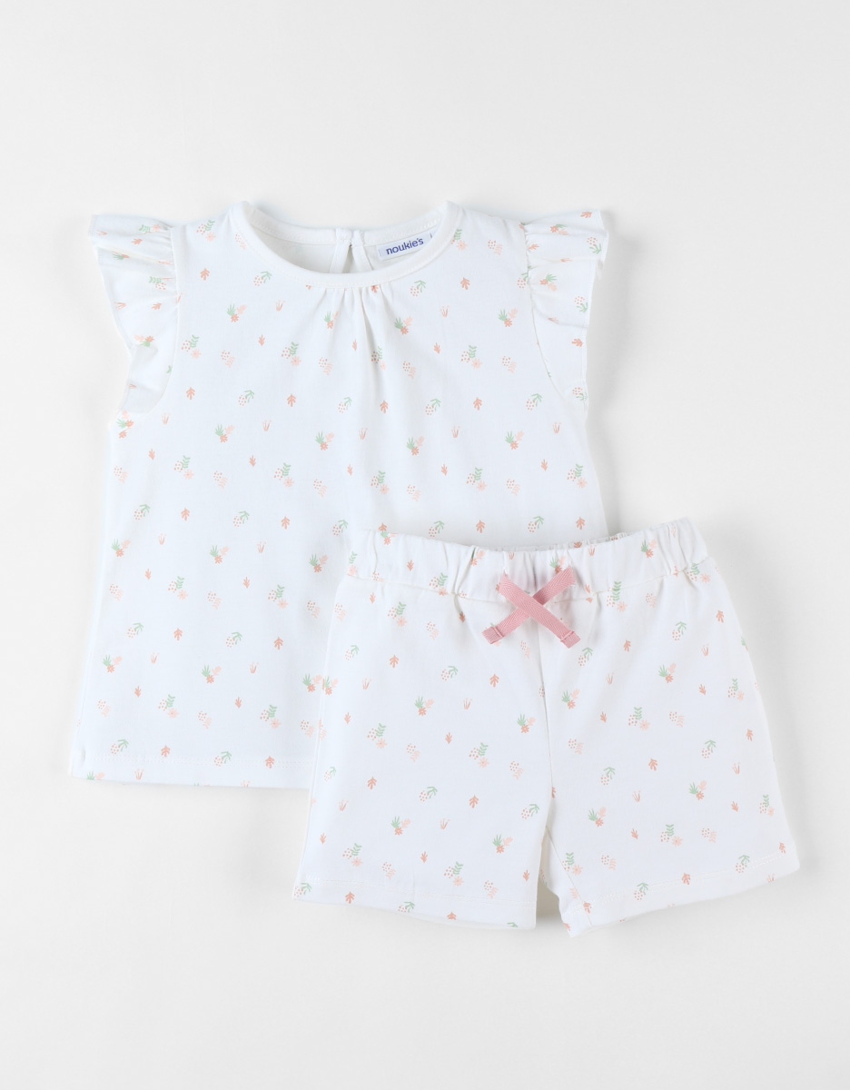 Jersey 2-piece pyjamas, off-white