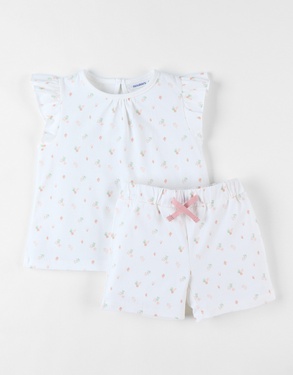 Jersey 2-piece pyjamas, off-white