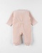 Velvet cheetah 1-piece pyjamas, powder