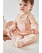 Velvet cheetah 1-piece pyjamas, powder