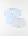 Jersey 2-piece unicorn pyjamas, off-white
