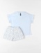 Jersey 2-piece unicorn pyjamas, off-white