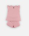 Candy pink 2-piece pyjama in organic jersey