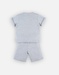 Grey 2-piece pyjama in organic jersey