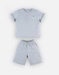 Grey 2-piece pyjama in organic jersey