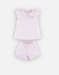 Pyjama 2 pièces jersey bio, rose