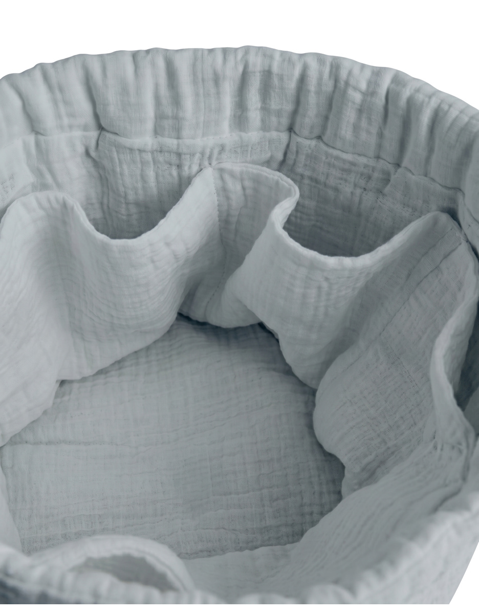 Portable storage basket, organic cotton