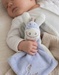 Doudou âne bleu Paco avec pochon cadeau