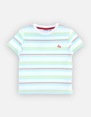Organic cotton striped t-shirt, off-white