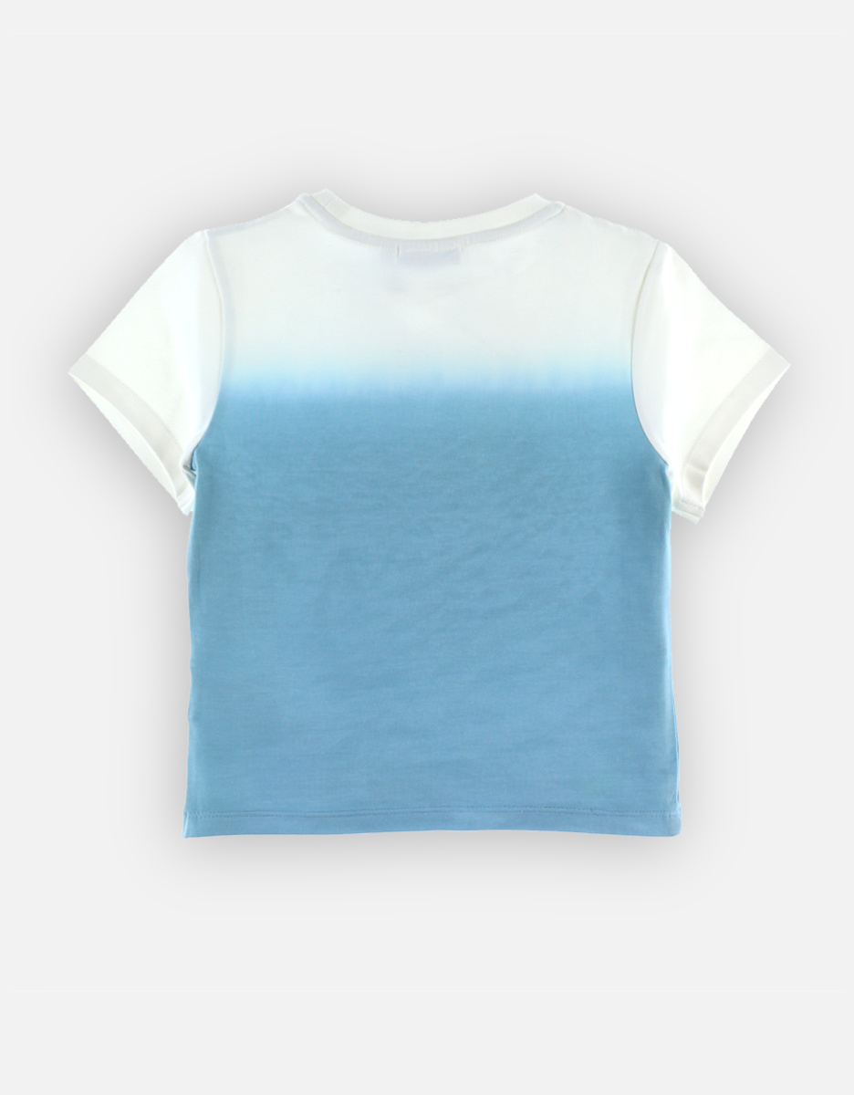 "Pool Part" t-shirt, dip dye blue