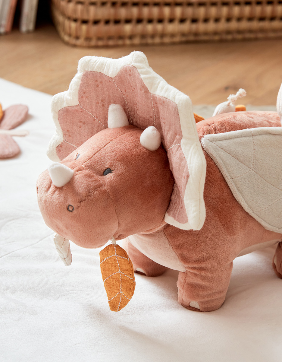 Activiteitenknuffel Popsie uit Veloudoux® en mousselinekatoen