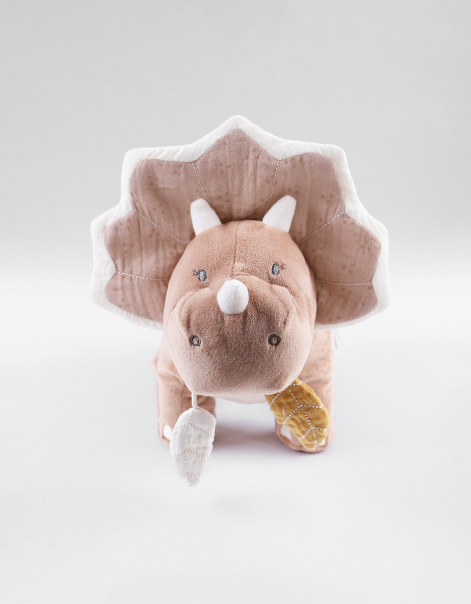 Veloudoux® and cotton muslin Popsie activity soft toy