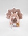 Veloudoux® and cotton muslin Popsie activity soft toy