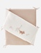 Popsie, Gigi & Louli Veloudoux® bed bumper, ecru/powder pink