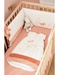 Popsie, Gigi & Louli Veloudoux® bed bumper, ecru/powder pink