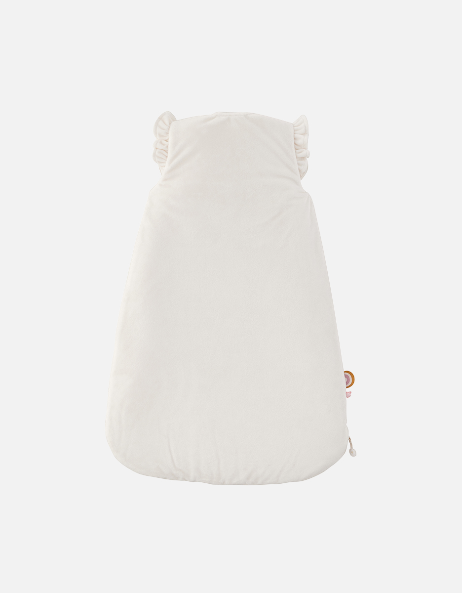 Slaapzak 70 cm met libellen uit veloudoux, ecru