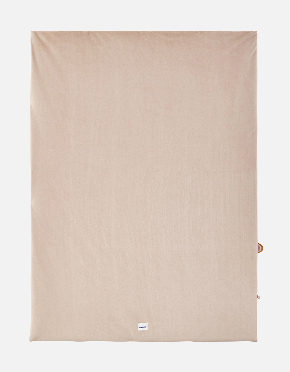 Couverture 75 x 100 cm Popsie, Gigi & Louli en Veloudoux®, écru/rose poudré