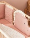 Popsie Bed bumper and bar protections, powder pink