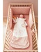 Gigoteuse 100 cm Popsie en Veloudoux®, écru/rose poudré