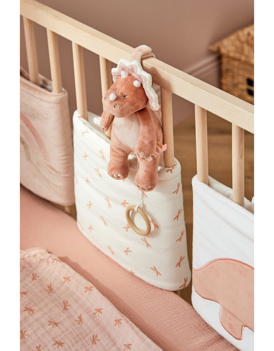 Veloudoux® Popsie mini musical soft toy, blush/powder pink