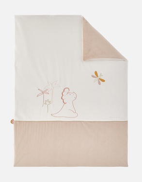 Veloudoux® Popsie blanket 75 x 100 cm, ecru/powder pink