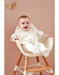 Set met 3 slabbetjes uit spons en Jersey, ecru/poederroze