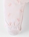 Pyjama 1 pièce imprimés libellules en velours, rose clair
