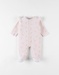 1-piece velvet pyjamas, with dragonflies, light pink