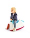 Trackie loopfiets, blauw en rood