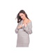 Fold-Over gebreide zwangerschaps tuniek