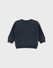 Blue knit sweater with tiger pattern
