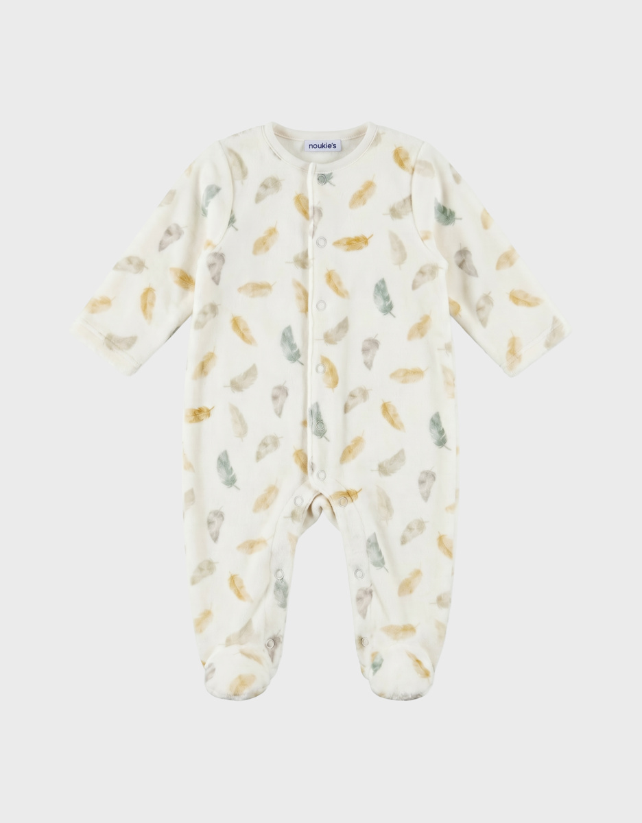 Pyjama bébé en velours imprimé - Raku, Lino & Pico