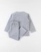 2-delige pyjama Babou uit fluweel, gemêleerd grijs