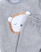 2-delige pyjama Babou uit fluweel, gemêleerd grijs