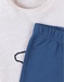 Pyjama 2 pièces dino en jersey, beige/bleu marine