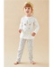 2-delige pyjama uit jersey, wit