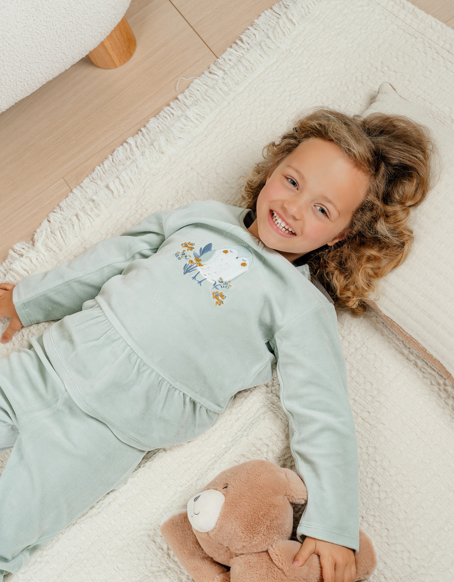 Fluwelen pyjama,