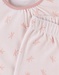 Pyjama 2 pièces imprimés libellules en velours, rose clair