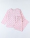 Pyjama 2 pièces à imprimé cœurs en jersey, rose clair